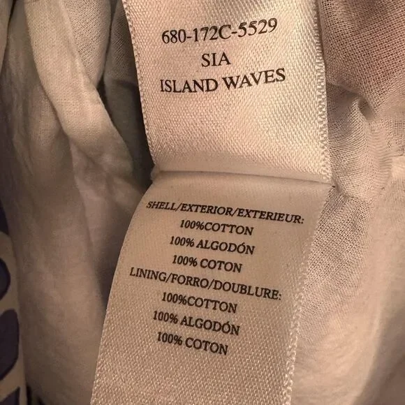 Rails Sia Island Waves Dress Womens Medium Blue Leaf Print Tiered Mini Boho - Picture 8 of 9